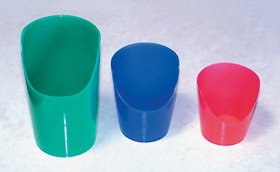 Flexi-Cut Nosey Cup - ADL Dysphagia Cup 2 oz. Blue Plastic Reusable - 80181