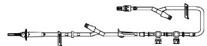ICU - Primary IV Administration Set 15 Drops / mL Drip Rate 120 Inch Tubing Without Ports - B5900-49