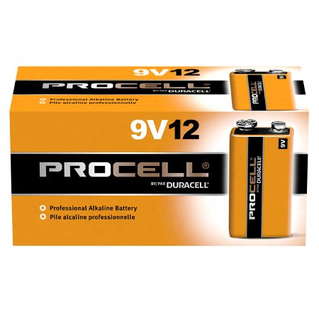 Duracell Procell - Alkaline Battery 9V Cell 9V Disposable 12 Pack - PC1604