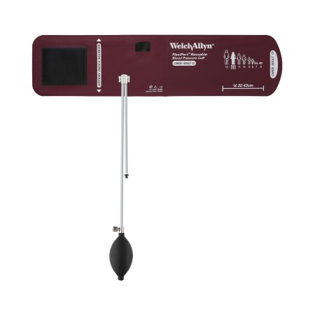 FlexiPort - Blood Pressure Cuff and Bulb Adult Arm Large Cuff 32 - 43 cm Nylon Cuff - REUSE-12-2BV