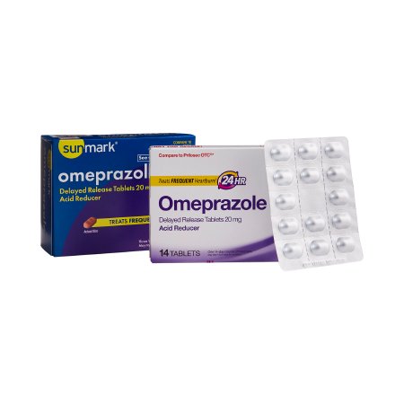 sunmark - Antacid 20 mg Strength Tablet 42 per Box - 49348084661