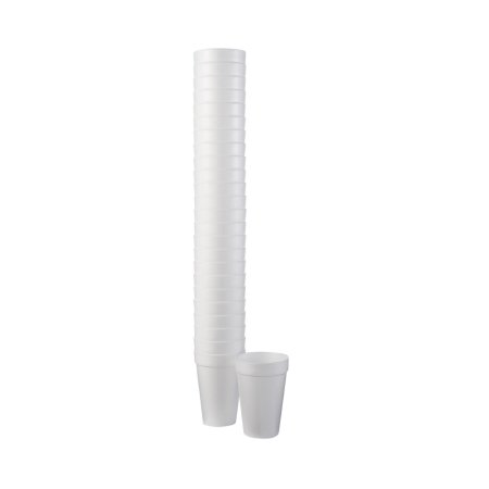 Dart - Drinking Cup 16 oz. White Styrofoam Disposable - 16J16