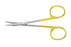Miltex Padgett SuperCut Tenotomy Scissors Stevens 4-1/2 Inch Length OR Grade Stainless Steel (German) / Tungsten Carbide NonSterile Finger Ring Handle Curved Blade Semi Sharp - PM-6860TC