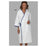 Fashion Seal Gown Patient Polyester / Cotton Sheeting One Size Unisex Wht/Blu Overlap Adlt Ea - 627-NS