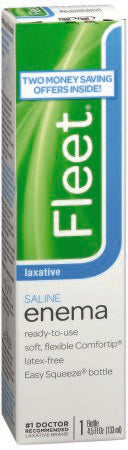 C.B. Fleet Fleet Enema 4.5 oz. 19 Gram - 7 Gram Strength Monobasic Sodium Phosphate / Dibasic Sodium Phosphate - 132020140