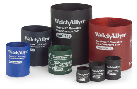 Welch Allyn FLEXIPORT Blood Pressure Cuff, 1 Tube Bladder FlexiPort Child Arm Size 9 15 - 21 cm Nylon - REUSE-09-1TP