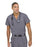 Landau Uniforms Scrub Shirt X-Large Black 1 Pocket Short Set-In Sleeves Male - 7594BKPXLG