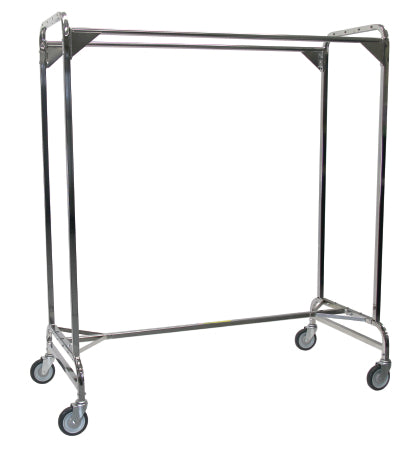 R & B Wire Products - Double Garment Rack Chrome - 722
