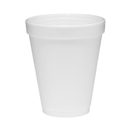 Dart - Drinking Cup 10 oz. White Styrofoam Disposable - 10J10
