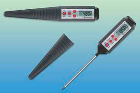 Fisher Scientific Traceable Digital Piercing Thermometer Fahrenheit / Celsius -58° to +572°F (-50° to +300°C) Stainless Steel Probe Handheld Battery Operated - 15078H