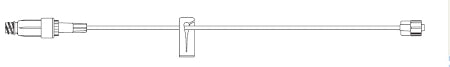 B. Braun SafeDAY Extension Set Safeday 14 Inch Tubing 1 Port 0.71 mL Priming Volume - 352902
