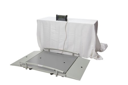 Health O Meter Health O Meter Wheelchair Ramp Scale Digital LCD Display 1000 lbs. / 474 kg Gray AC Adapter / Battery Operated - 2500KL