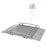Health O Meter - Wheelchair Scale Digital LCD Display 1000 lbs. / 454 kg Capacity Gray AC Adapter / Battery Operated - 2650KL