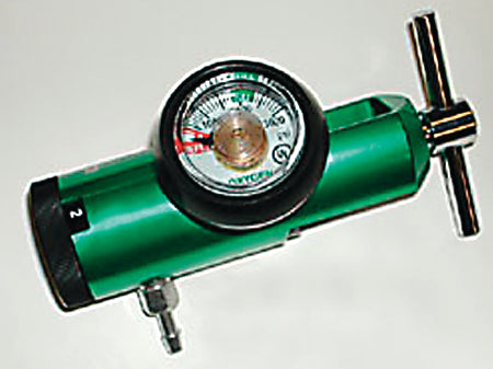 Mada Medical Products Mini Oxygen Regulator Click Style 0 - 15 LPM Barb Outlet CGA-870 - 1935-15GB