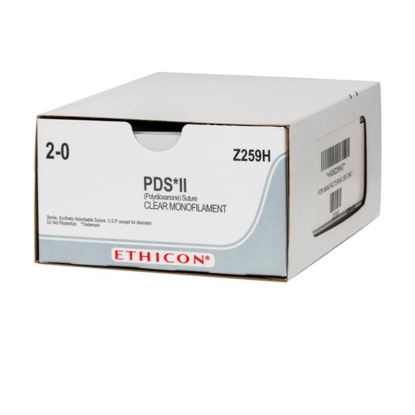 Ethicon Inc,a J & J Company Suture 2-0 Polydioxanone Ct-1 Pds Ii Undyed 27" Monofilament 36/Bx - Z259H