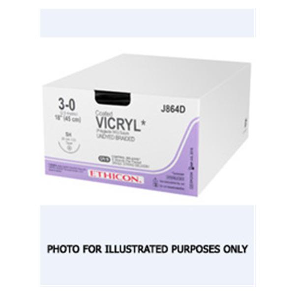 Ethicon Inc,a J & J Company Suture 2-0 Polyglactin 910 Mh Vicryl Violet 1X27" Braid 36/Bx - J323H