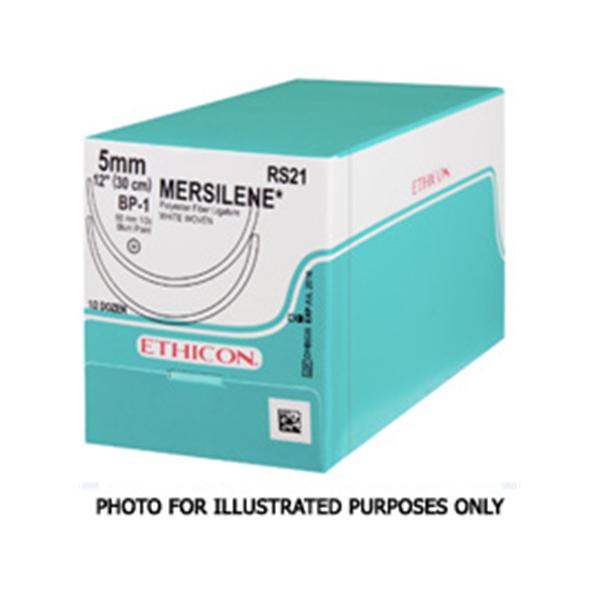 Ethicon Inc,a J & J Company Suture 1 Polyester Lr/Lr Mersilene Green 1X30" Double Arm Braid 24/Bx - R495T