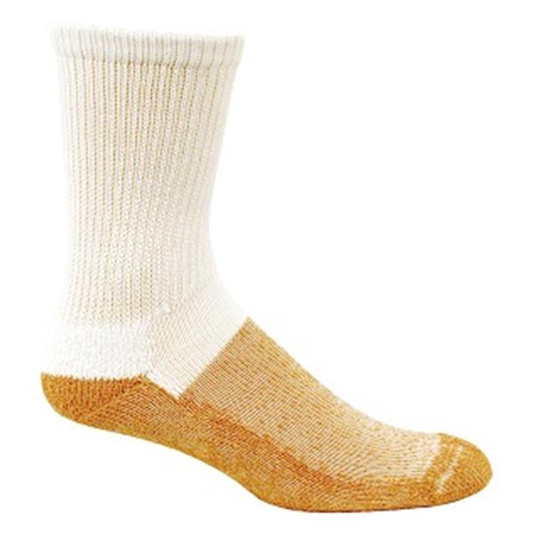 Renfro Corporation Socks Compression Copper Sole Premium Crew Length Large Women 8-12 White 1/Pr - CSCU-2125-WM