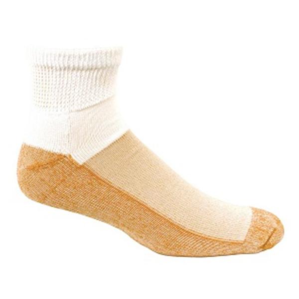 Renfro Corporation Socks Compression Ankle Copper Sole Premium Xl Men 12-14 White 1/Pr - CSCU-2051-WX