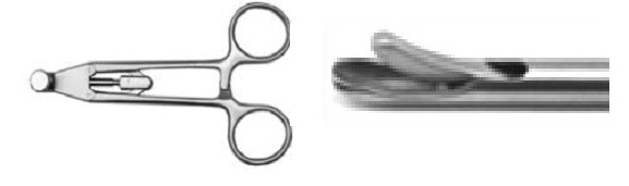 Closed Self-Righting Needle Tip