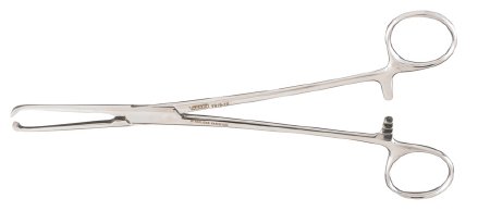 Vantage - Tissue Forceps Allis 7-1/4 Inch Length Floor Grade Stainless Steel NonSterile Ratchet Lock Finger Ring Handle Straight 5 X 6 Teeth - V916-10