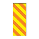 Key Surgical Blank Label Tape Multipurpose Label Without Legend Orange / Yellow 1/4 Inch - T-320-0507