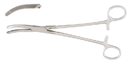 Miltex - Hysterectomy Forceps Heaney 8-1/4 Inch Length OR Grade German Stainless Steel Curved Single Tooth - 30-1700