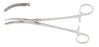 Miltex - Hysterectomy Forceps Heaney 8-1/4 Inch Length OR Grade German Stainless Steel Curved Single Tooth - 30-1700