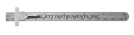 Miltex Measuring Ruler 6 Inch Stainless Steel - PM-0676
