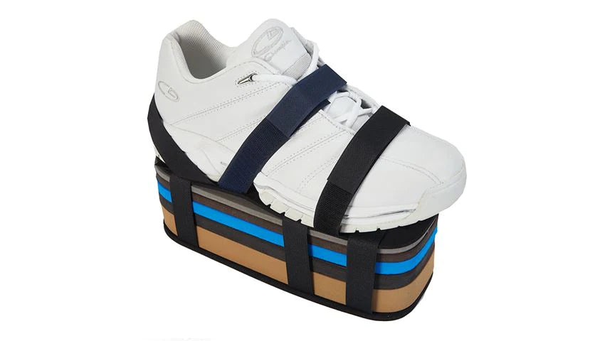 AliMed - Shoe Lift 1/4 Inch Black Sole Plate, 1/8 Inch Black Top Plate, 1/4 Inch White Plate, 3/8 Inch Brown Plate, 1/2 Inch Blue Plate, 5/8 Inch Black Plate, 1 Inch Yellow Plate - 66250