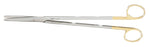 Miltex Miltex Carb-N-Sert Dissecting Scissors Metzenbaum 9 Inch Length OR Grade Stainless Steel (German) / Tungsten Carbide NonSterile Finger Ring Handle Straight Blade Blunt/Blunt - 5-186TC