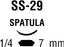 Polysorb - Suture with Needle Absorbable Coated Violet Suture Braided Polyester Size 6 - 0 18 Inch Suture Double-Armed 7 mm Length 1/4 Circle Spatula Needle - L-1755K