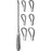 Sklar - Uterine Curette Set Thomas 11 Inch Length Hollow Handle with Grooves Assorted Tip Sizes Blunt Fenestrated Teardrop Loop Tip - 90-5438