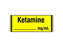 Shamrock - Drug Label Anesthesia Label Ketamine____mg/mL Yellow 1/2 X 1 Inch - SA-201