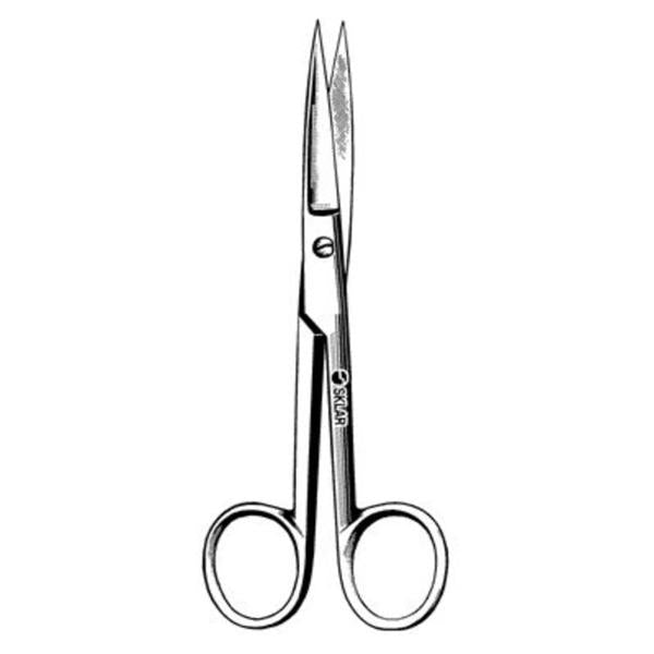 Sklar Instruments Scissors Operating 5-1/2" Sharp/Sharp Smooth Straight Stainless Steel Ea - 13-1055