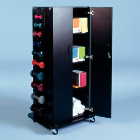 Patterson Medical Supply Storage Rack 30 W X 61 H X 24 D Inch, Multi Purpose, With Cabinet - 927616