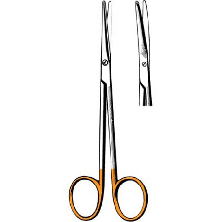 Sklar Surgi-OR Dissecting Scissors Metzenbaum-Lahey 5-3/4 Inch Length Office Grade Stainless Steel / Tungsten Carbide NonSterile Finger Ring Handle Curved Blunt/Blunt - 95-122