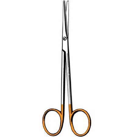 Sklar Surgi-OR Dissecting Scissors Metzenbaum-Lahey 5-3/4 Inch Length Office Grade Stainless Steel / Tungsten Carbide NonSterile Finger Ring Handle Straight Blunt/Blunt - 95-118