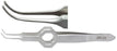Miltex Miltex Tissue Forceps Foerster-Iris 3-3/4 Inch OR Grade Stainless Steel (German) Fenestrated Thumb Handle Full Curved 0.5 mm, 1 X 2 Teeth - 18-798