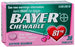 Bayer Bayer Pain Relief 81 mg Strength Aspirin Chewable Tablet 36 per Bottle - 12843013231