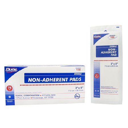 Dukal Dukal Non-Adherent Dressing DUKAL Multi Layer 3 X 8 Inch Sterile - 138
