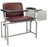 Winco 574-XL Series Blood Drawing Chair with Drawer Single Adjustable Flip Armrest Mauve - 2574-16