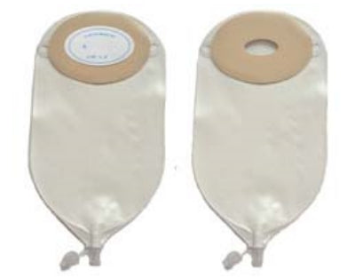 Nu-Hope Laboratories Nu-Flex Nu-Comfort Urostomy Pouch Two-Piece System 3/4 to 1-1/8 Inch Stoma Drainable Deep Convex - 40-8835-DC