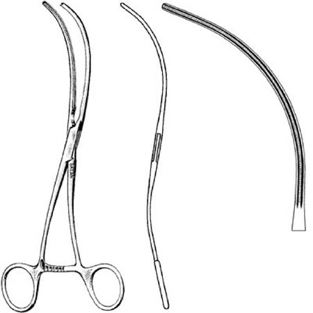 Sklar Sklar Peripheral Vascular Clamp DeBakey 7-1/4 Inch Stainless Steel - 52-6604