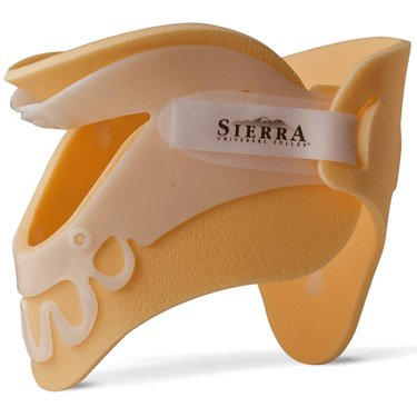 Sierra Universal Collar - Rigid Cervical Collar with Replacement Pads Preformed Pediatric One Size Fits Most Two-Piece / Trachea Opening - 983150