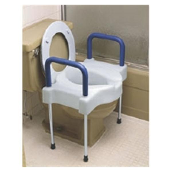 Maddak Toilet Seat Elevating Tall-Ette 400Lb Capacity 16X19X22.5" X-Wide Aluminum Ea - F725881000