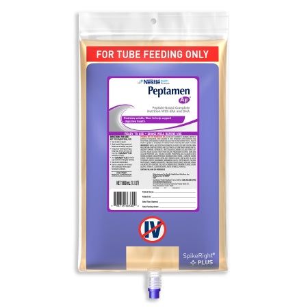 Nestle Healthcare Nutrition Peptamen AF Tube Feeding Formula 1000 mL Bag Ready to Hang Unflavored Adult - 798716763905