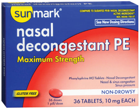 McKesson sunmark Allergy Relief 10 mg Strength Tablet 36 per Box - 49348070007