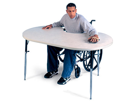 Hausmann Powder Board Table - 62" 38" 26" - 34", - 6642
