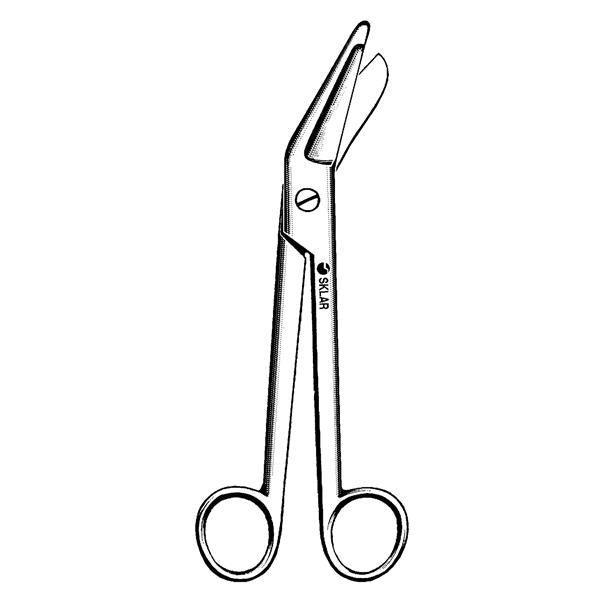 Sklar Instruments Shears Plaster Esmarch Bruns 9" Blunt/Blunt Serrated Angled Stainless Steel Ea - 11-1390
